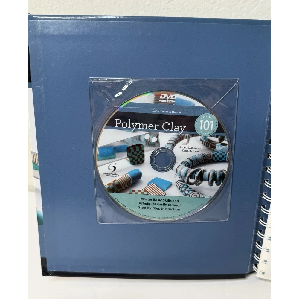 Polymer Clay 101 Book with DVD - Beginner Craft Techniques Jewelry Canes Crafts